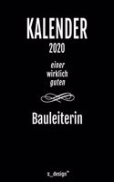 Kalender 2020 für Bauleiter / Bauleiterin