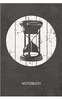 NOTIZBUCH A5 Dotted: 70er Liebhaber Notizheft GEPUNKTET 120 Seiten - Zeit Notizblock Sanduhr Skizzenbuch - Vintage Geschenk für Retro Liebhaber Vintage Liebhaber 90er Ki
