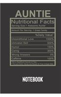 auntie nutritional facts