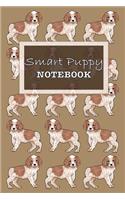 Smart Puppy Notebook - Cute Puppy Illustration Notebook