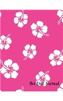 Dot Grid Journal: Bullet Journal - Dot Matrix Grid Notebook and Planner - Sketch Book - Calligraphy Handwriting Practice Book - Stunning Glossy Pink Hibiscus Designer