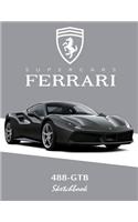 Supercars Ferrari 488-Gtb Sketchbook