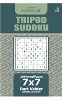 Tripod Sudoku - 200 Normal Puzzles 7x7 (Volume 3)