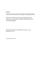 Selection of Behavioral Tasks and Development of Software for Evaluation of Rhesus Monkey Behavior During Spaceflight
