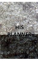 2019 Daily Planner for Men His Planner Engraved Carved Stone Style 384 Pages