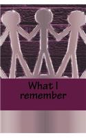 What I remember
