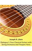 Dialogue 3. Four Classical Guitars with String Orchestra and Timpani