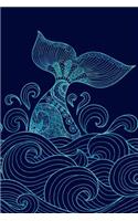 Journal Notebook Whale Pattern 1: 110 Page Lined and Numbered Journal With Index Pages In Portable 6 x 9 Size, Perfect For Writing, Taking Notes, List Making, Journaling and Doodling(29 The Write Way Lined Journal)