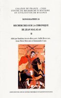Recherches Sur La Chronique de Jean Malalas II