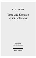 Texte Und Kontexte Des Sirachbuchs