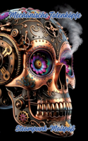 Mechanische Totenköpfe: Steampunk-Malspaß