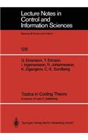 Topics in Coding Theory