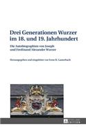 Drei Generationen Wurzer im 18. und 19. Jahrhundert