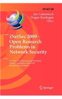 Inetsec 2009 - Open Research Problems in Network Security