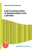 List of Communities in Newfoundland and Labrador