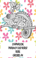 Malbuch des Tieres - Grosse A4 - Tiere - Chamäleon