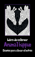 Animal hippie - Libro de colorear - Diseños para aliviar el estrés