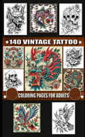 140 Vintage Tattoo Coloring Pages for Adults