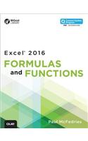 Excel 2016 Formulas and Functions