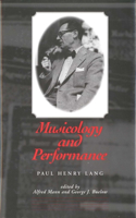 Musicology and Performance