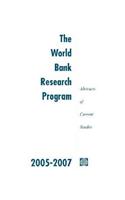 The World Bank Research Program 2005-2007