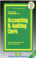 Accounting & Auditing Clerk: Passbooks Study Guide