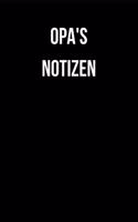 Opa's Notizen