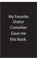 My Favorite Orator Coworker Gave Me This Book.