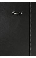 Derrick: Weekly Meal Planner Simulated Black Leather Track And Plan Your Meals 52 Week Food Planner / Diary / Log / Journal / Calendar Meal Prep And Planning