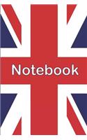 Union Jack Notebook: An all over Union Jack glossy cover, whether British or visiting this wonderful country, each page has subject and date headers to help organise and