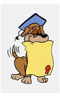 Graduation Journal Puppy Dog Cap Diploma Lined Journal Pages