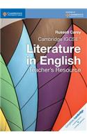 Cambridge IGCSE Literature in English Teacher's Resource