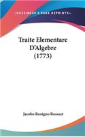 Traite Elementare D'Algebre (1773)