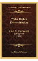 Water Rights Determination