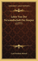Lehre Von Der Verwandtschaft Der Korper (1777)