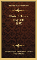 Choix de Textes Egyptiens (1883)