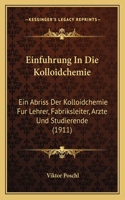 Einfuhrung In Die Kolloidchemie