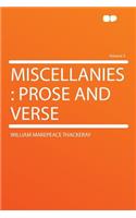 Miscellanies: Prose and Verse Volume 3