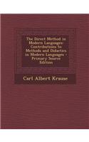 The Direct Method in Modern Languages: Contributions to Methods and Didactics in Modern Languages