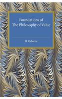 Foundations of the Philosophy of Value