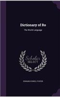 Dictionary of Ro