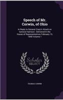 Speech of Mr. Corwin, of Ohio