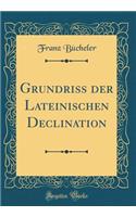 Grundriss Der Lateinischen Declination (Classic Reprint)