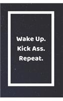 Wake Up Kick Ass Repeat: Funny White Elephant Gag Gifts For Coworkers Going Away, Birthday, Retirees, Friends & Family - Secret Santa Gift Ideas For Coworkers - Really Funny