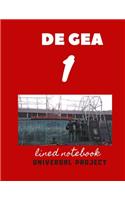 1 DE GEA lined notebook: Manchester United Soccer Jurnal, Great Diary And Jurnal For Every Fans, Lined Notebook 8.5x 11 110 pages