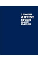 3 Month Artist Studio Project Planner