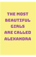 Alexandra Girl Woman Notebook: Graph Paper Journal 6x9 - 120 Pages