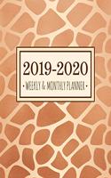 2019-2020 Weekly & Monthly Planner