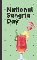 National Sangria Day: Fruit and Wine Drinks - Lemon Wedge - Lime - Red Wine - Orange Juice - Iced Punch - Gift For Sangria Lovers - Strawberries - Tropical