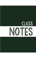 Hunter Green Class Notebook